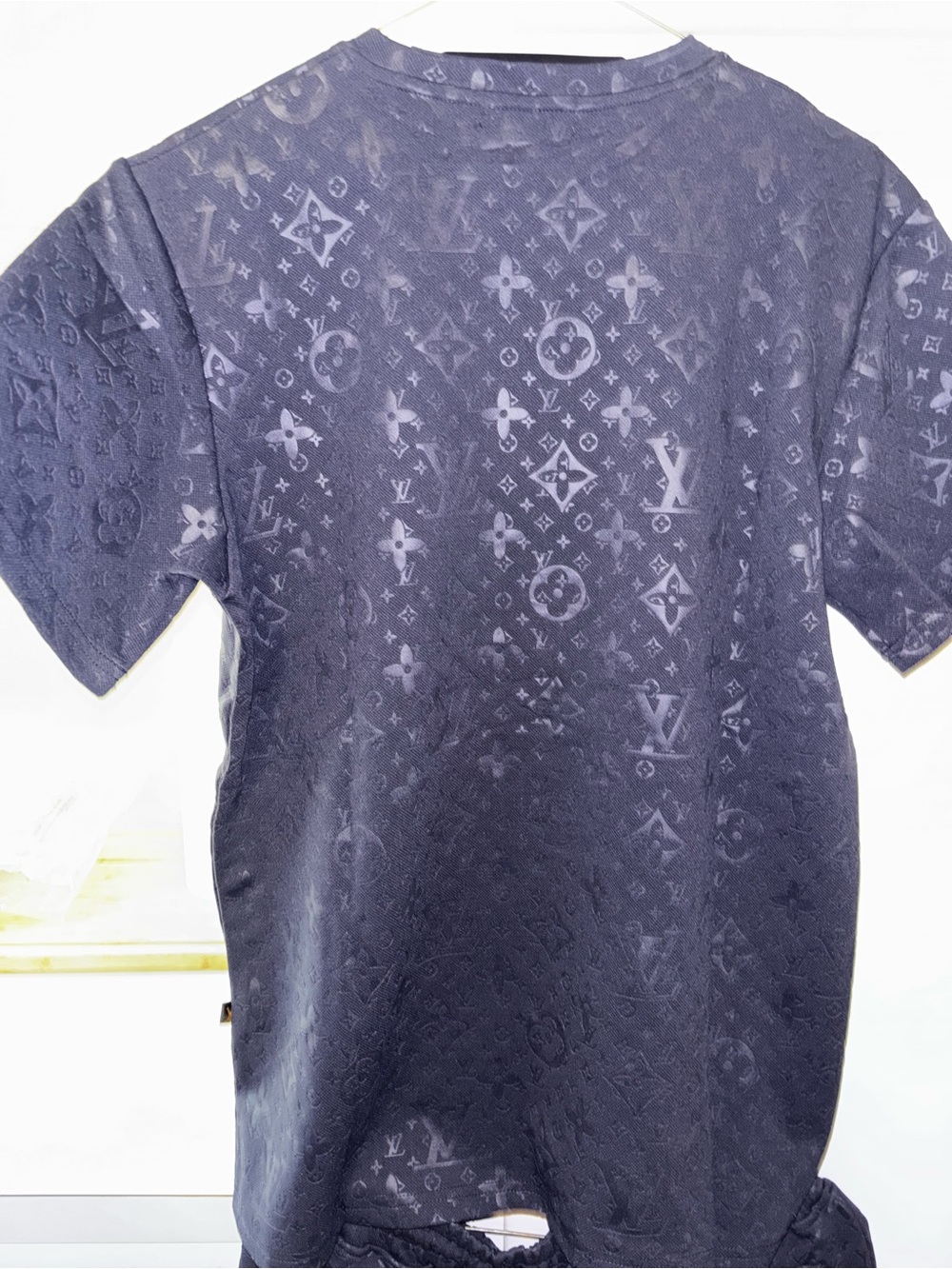 Louis Vuitton Navy Monogram Cotton Blend Athletic Shorts - Picture 6 of 8